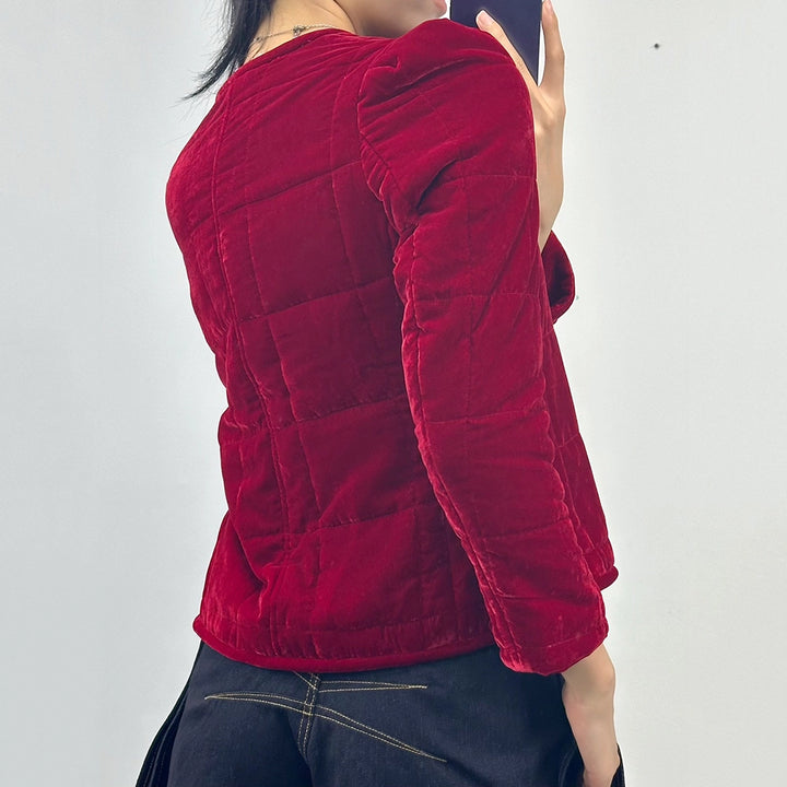 Paula Velvet Quilted Jacket