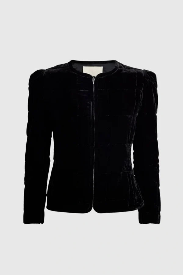 Paula Velvet Quilted Jacket