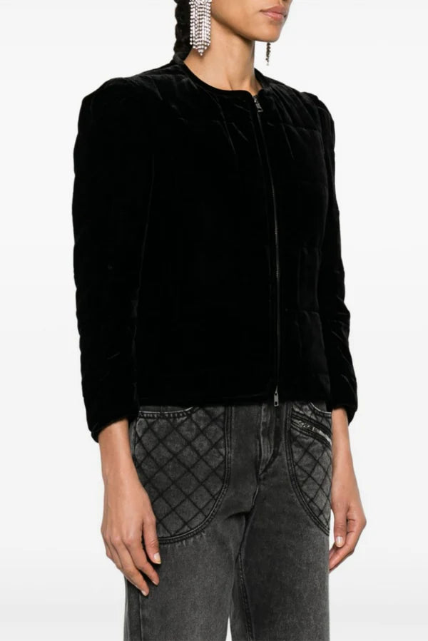 Paula Velvet Quilted Jacket