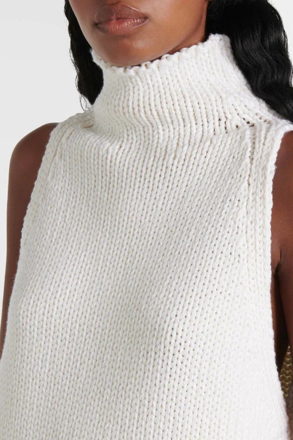 Zsuzsa Turtleneck Cape Knit Top